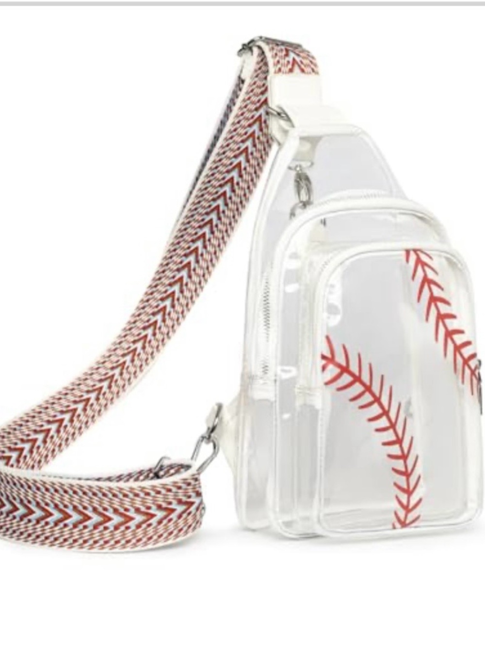 Clear Stadium Baseball Crossbody Bag